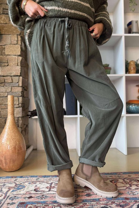 Stanley Baby Cord Jogger Khaki /12=